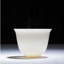 Dehua porcelain & six types of ceramic whiteware kung fu tea cup ; Style6 Campanula cup