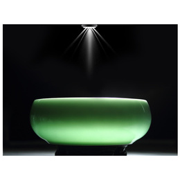 Longquan celadon & grøn farve & Diameter 16cm & te bassin & potting; 16 cm celadon te bassin