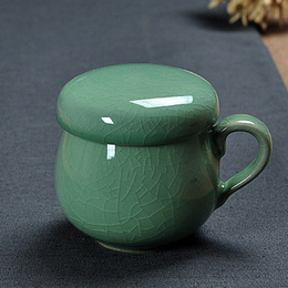 Longquan cupă de celadon modron strainer; Geyao prune verde