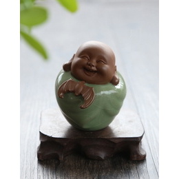 Eight happiness Buddha shape tea favour ; Style2 Happiness is beside Buddha