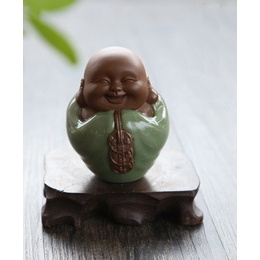 Kahdeksan onnen Buddha muoto teetä suosikki; Style3 Voiko olla onnellinen ja vauras (Kung Hei Fat Choy) Buddha