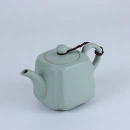 Ru handmade ceramic pot & opening film Kung Fu Tea single tea pot ; Style4