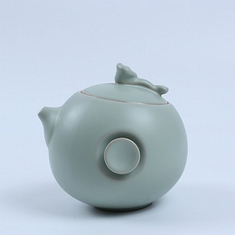 Ru handmade ceramic pot & opening film Kung Fu Tea single tea pot ; Style7