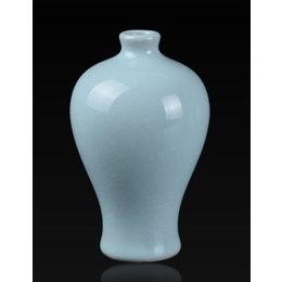 Italiques Ru jours Celadon petit vase en céramique fleur porte ornements petite fleur culture de l′eau; Sryle2