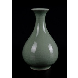 Italiques Ru jours Celadon petit vase en céramique fleur porte ornements petite fleur culture de l′eau; Sryle5