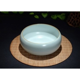 Ru ceramic tea wash, handmade Ge pen wash kung fu tea accessories, tea cup wash ; Style1