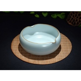 Ru ceramic tea wash, handmade Ge pen wash kung fu tea accessories, tea cup wash ; Style4