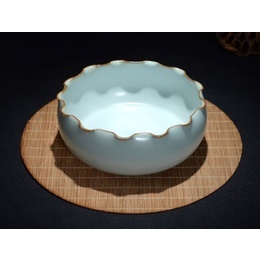 Lavata di tè di ceramica di Ru, accessori fatti a mano del tè di kung fu della lavata della penna di Ge, lavaggio della tazza di tè; style6
