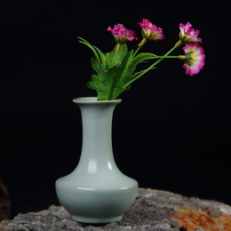 Ornements de vases en céramique Ru, vases de culture de l′eau, artisanat de vase rétro, décorations pour la maison; Style3