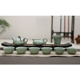 Ru kung fu tea set , teapot / tea sea / cup cracked ice sheet ; Style1
