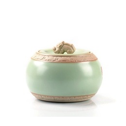 Ru tea caddy ceramic pot powder cans tea cans sealed jar awake tea canister ; Style1
