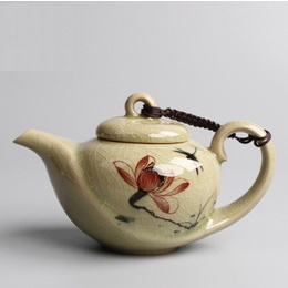 Hand-painted porcelain kiln opening film Kung Fu tea ceramic tea pot clutch pot ; Style2