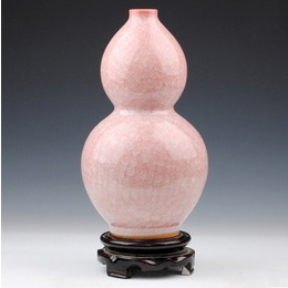 Jingdezhen ceramics high-end antique crackle glazed gourd-shaped vase ornaments home decor crafts