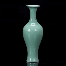 Jingdezhen porcelán és klasszikus típusú kínai borsó zöld mázás vázák; Style4