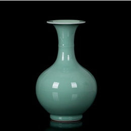 Jingdezhen porcelán és klasszikus típusú kínai borsó zöld mázás vázák; Style6