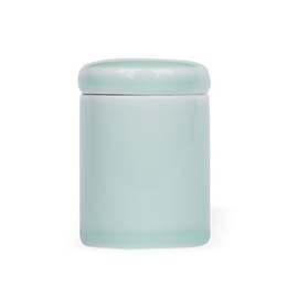 Longquan celadon cuptor de tip boutique, mini celadon ceai de borcan, cutii de depozitare convenabile de ceai, ceai de porțelan caddy