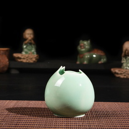 Longquan celadon vaso criativo pequeno fresco cor sólida, simples pequenos enfeites de artesanato vaso; Style3