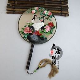 Hand borduurwerk Suzhou borduurwerk ventilator fan paleis