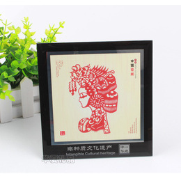 Chinese character paper-cut decorative painting Cui Yingying