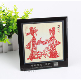 Kinesisk papirskåret dekorativt maleri Skyggefigur