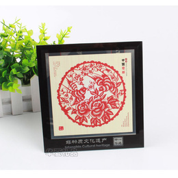 Chinese paper-cut decorative painting XI shang mei shao