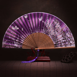 Country style retro female fan summer women's folding fan