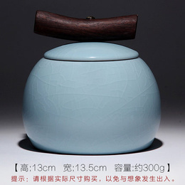 Ру келих дерев′яна ручка керамічний чай Caddy