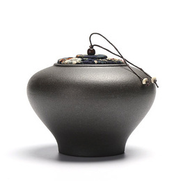 Four manuel rétro de pot de thé de grès pour changer le pot scellé de liège de style japonais