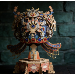 3D DIY Diancui Phoenix Crown Model