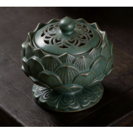 Ceramic Lotus Incense Burner (Sandalwood) Ceramic Lotus Incense Burner (Sandalwood)