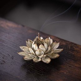 Handmade Lotus Incense Stick Holder