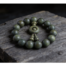 Natural Green Sandalwood Prayer Beads Bracelet Natural Green Sandalwood Prayer Beads Bracelet