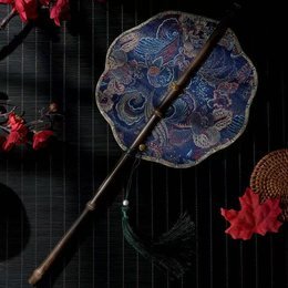 Plum-blossom Long-tassel Waist Fan (Foldable)