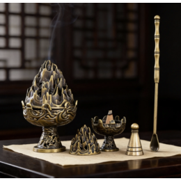 Retro Boshan Furnace Incense Set (3-piece)