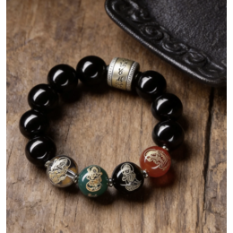 Sandalwood & Beeswax Double-coil Bracelet
