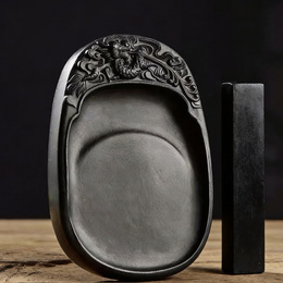 Chengni Inkstone Set with Ink Stick & Ink Dish