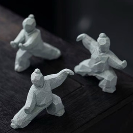 New-Chinese Martial Kungfu Figurine Teapet