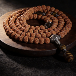 Nepal Himalayan Rudraksha 108-bead Mala (Set of 2)